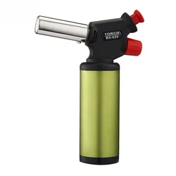 Professional plastic jet flame cooking culinary butane torch BS-620 gas lighter in bbq tools
