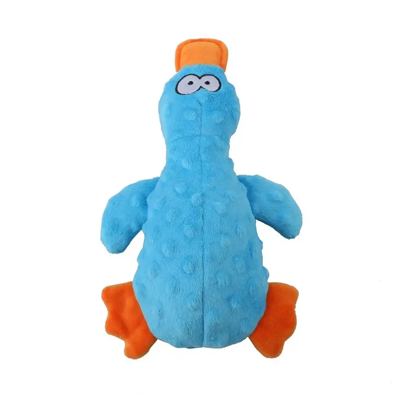New Pets Plush Squeaky Dog Toys Funny Duck Chew Cleaning Teeth Toy Puppy Training Interactive Supplies