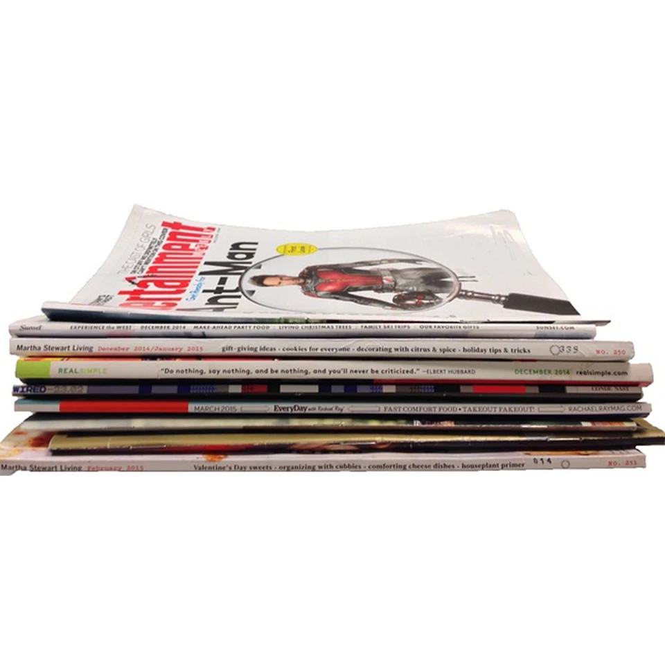 Good quality custom magazine printing perfect binding magazine