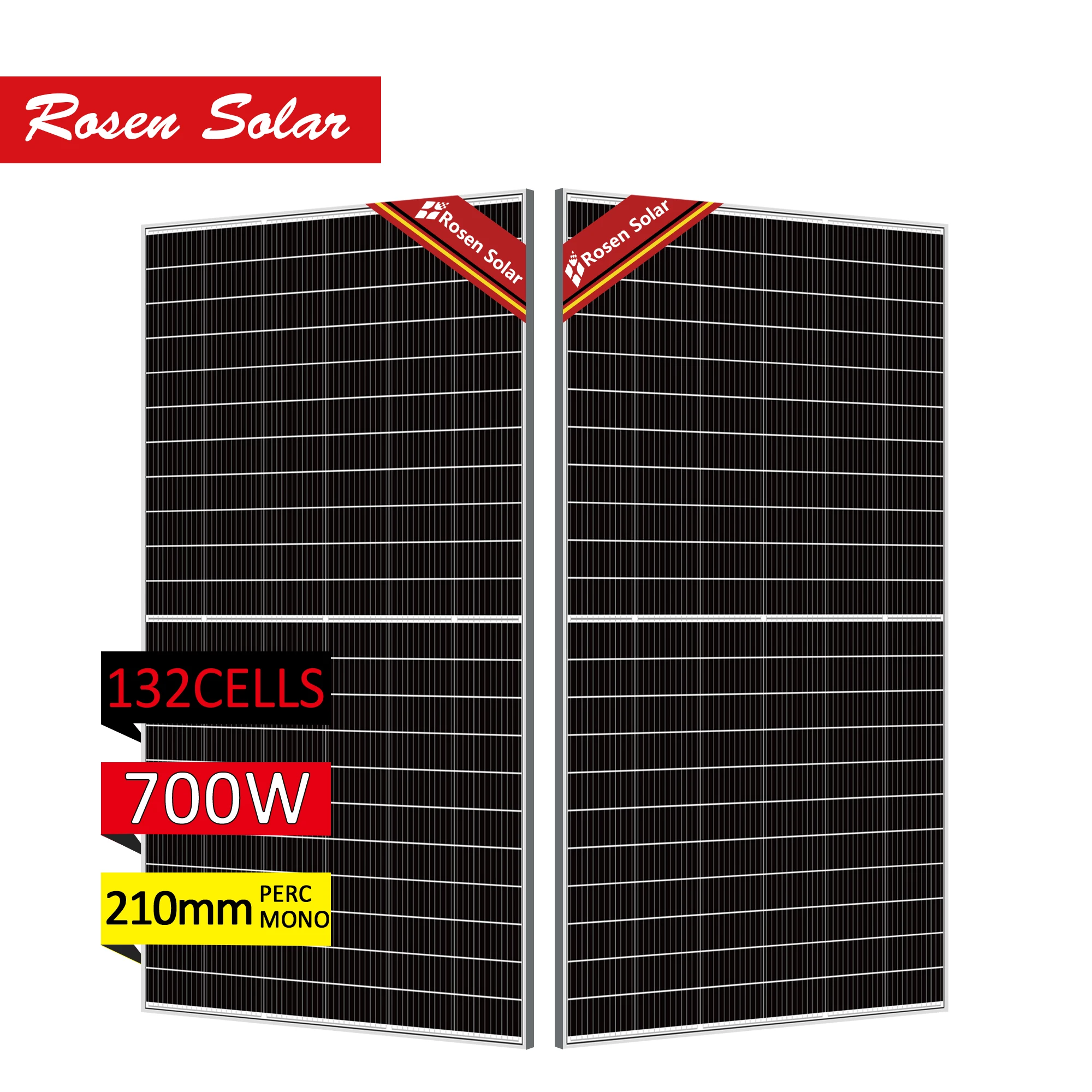 Rosen Wholesale 560W 600W 700W Solar Power Panels PV Module Solar Panels