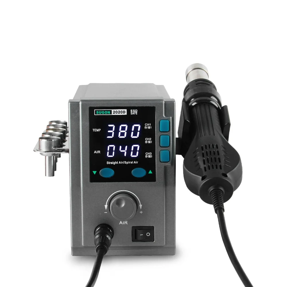 SUGON 2020D 700 Вт горячий воздух паяльная станция 110/220 В свинец паяльная станция для мобильного телефона чип печатной платы Ремонт BGA SMD паяльная станция