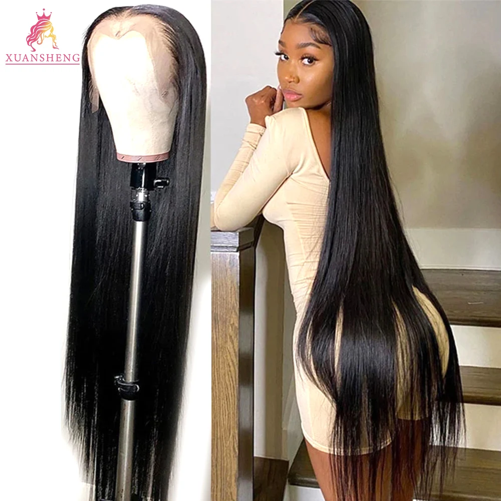 Transparent pre plucked hd lace front wigs 13x6,hd lace front human hair wigs,large cap 100% virgin human hair hd lace wigs