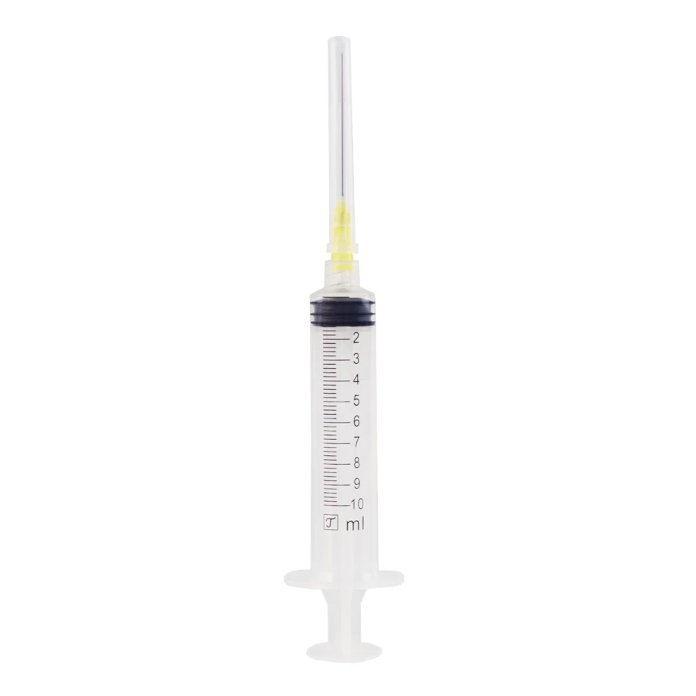 Hot Sale Disposable Syringe Sterile Packaging Medical Plastic 10ML Luer Lock Syringe with Needle Syringe