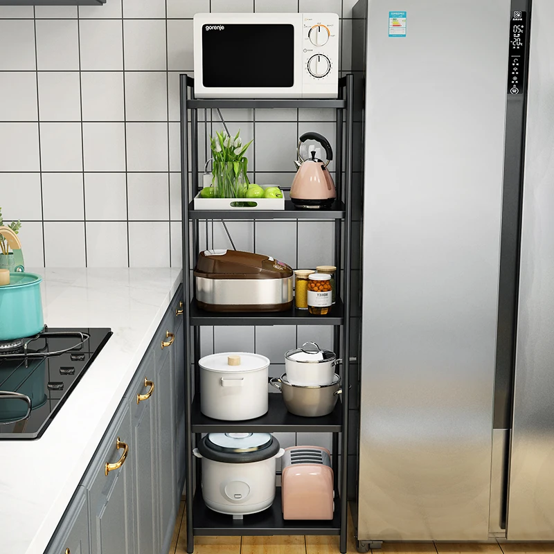 5 Tier Shelving Units Storage Rack Su preme Wire Shelving Organization Black Kitchen Shelves