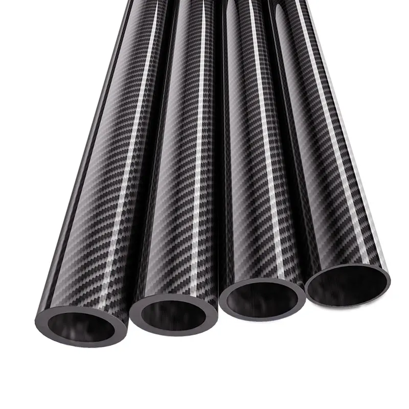 High quality 3k twill plain weave square octagon oval round carbon fiber tubes High quality Carbon Fiber oval tube