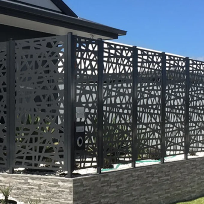 Laser cut metal patterns outdoor privacy screens designs decorative wall art panel