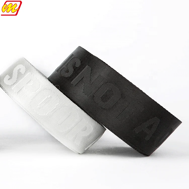 Factory custom jacquard twill polyester nylon webbing  strap