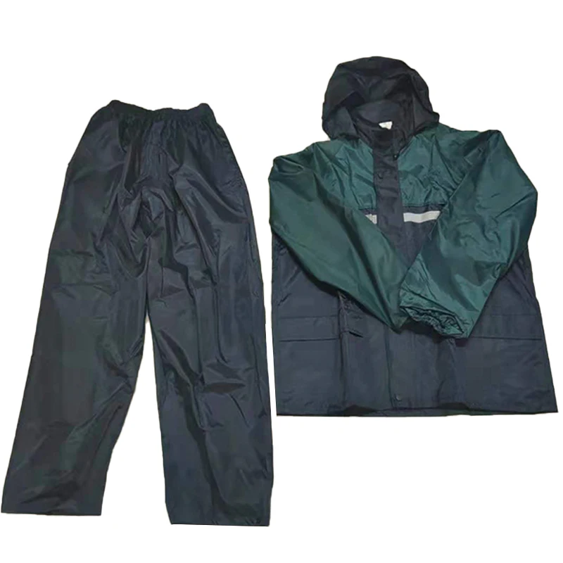 Customized Best Price Full-Automatic Pvc Sylver Lining Sff-9210 Rain Suit Adult Waterproof Foldable Raincoat