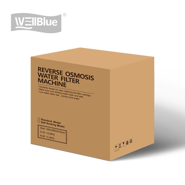 Well Designed ro filter system for home chlorine water filter pitcher Auto Flush 5 stage reverse osmosis water filter system