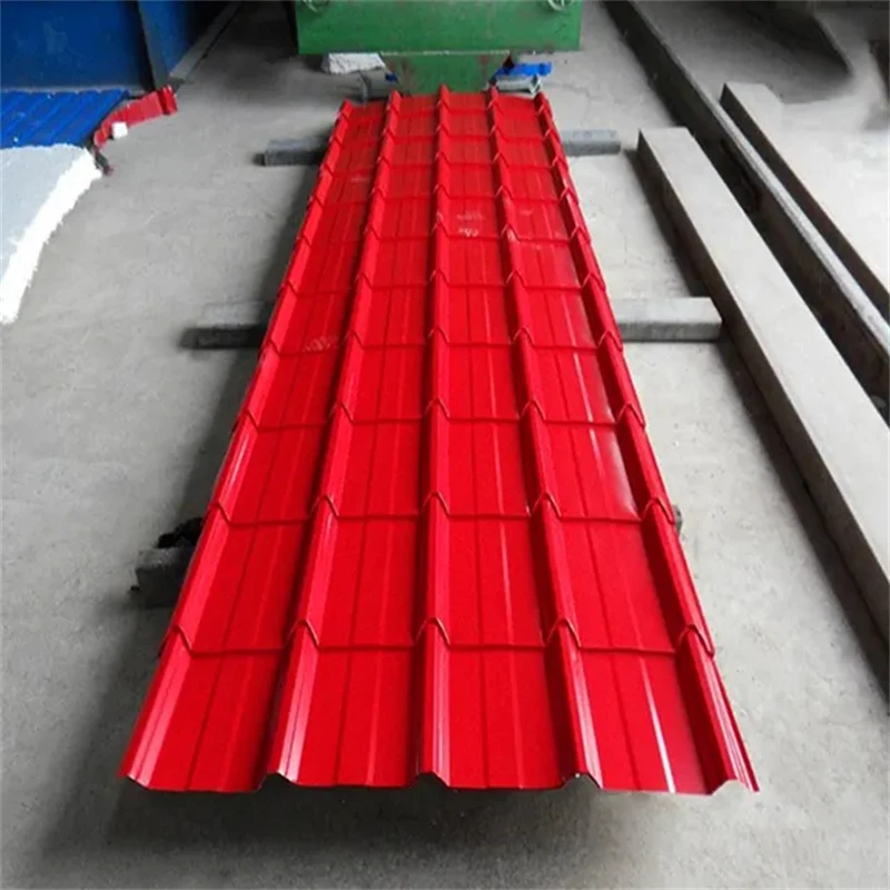 Best selling ppgi corrugated sheet material coated metal roof tile Color steel tile roofing sheet