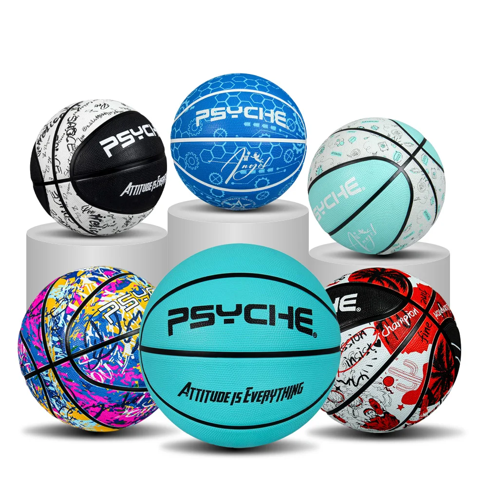 psyche cheap outdoor rubber durable customize your own basketball wholesale