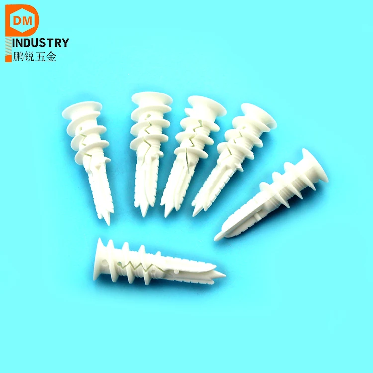 13*40 самосверлящий нейлоновый шлицевой анкер для гипсокартона