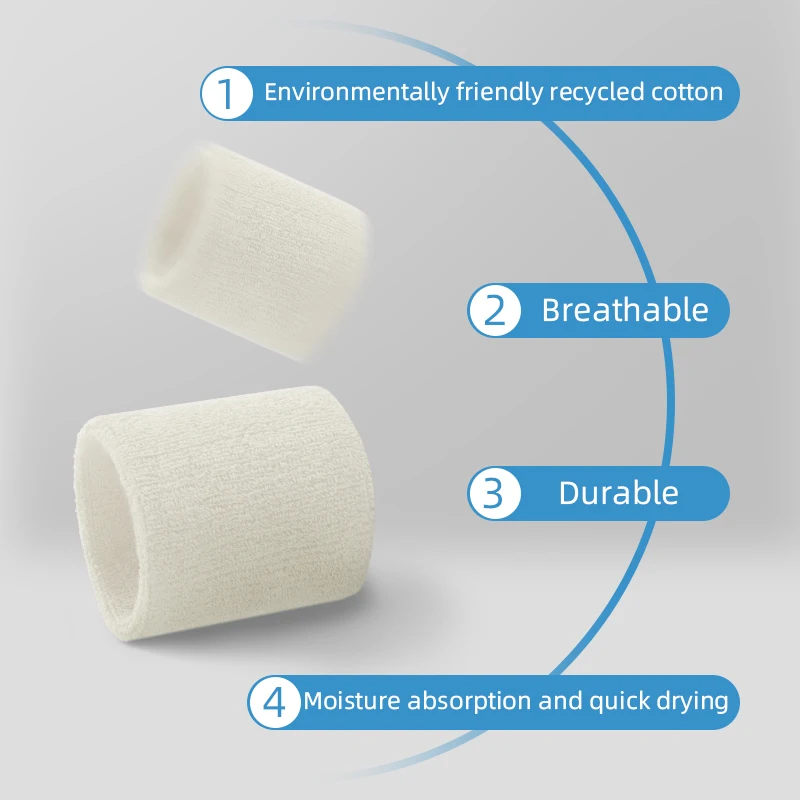 Indian Organic Cotton Yarn with GOTS Certification Achieving Fiber Resource Reutilization Sweatbands Headbands