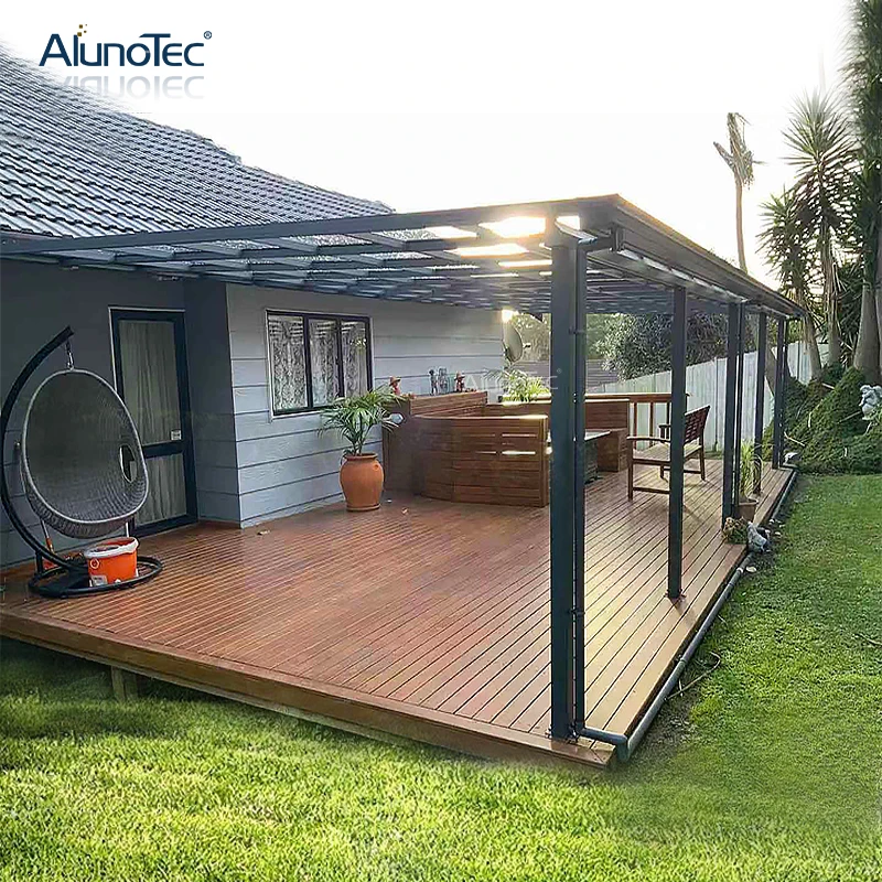  Patio Cover Polycarbonate Garden Shade Awnings Roof Balcony Aluminum Outdoor
