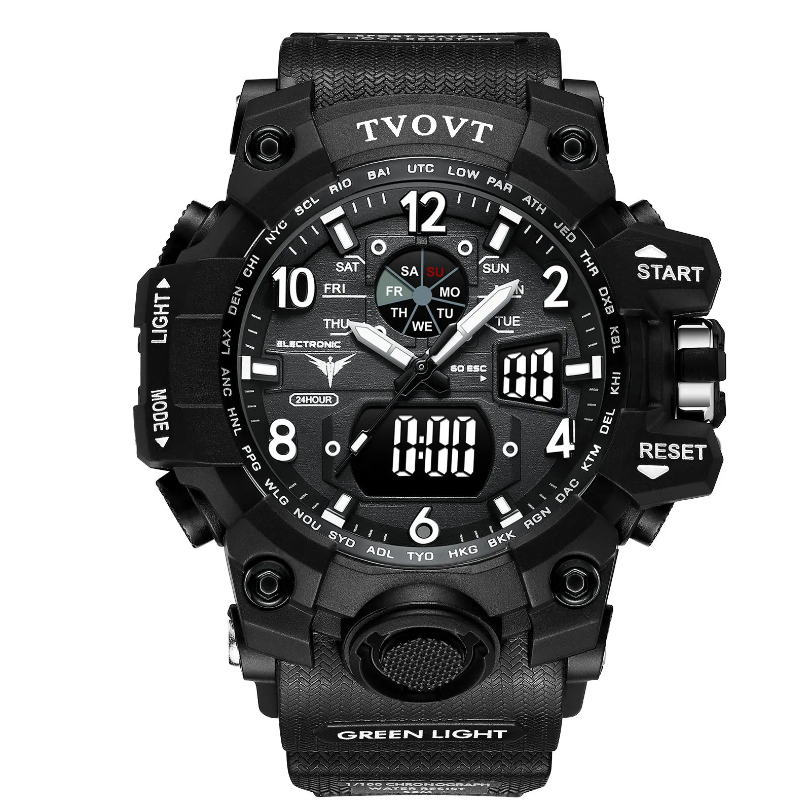 Sport Watches Mens 2023 Brand  Waterproof Shockproof Watch Dual Display Auto Date Male Digital Wristwatches Reloj