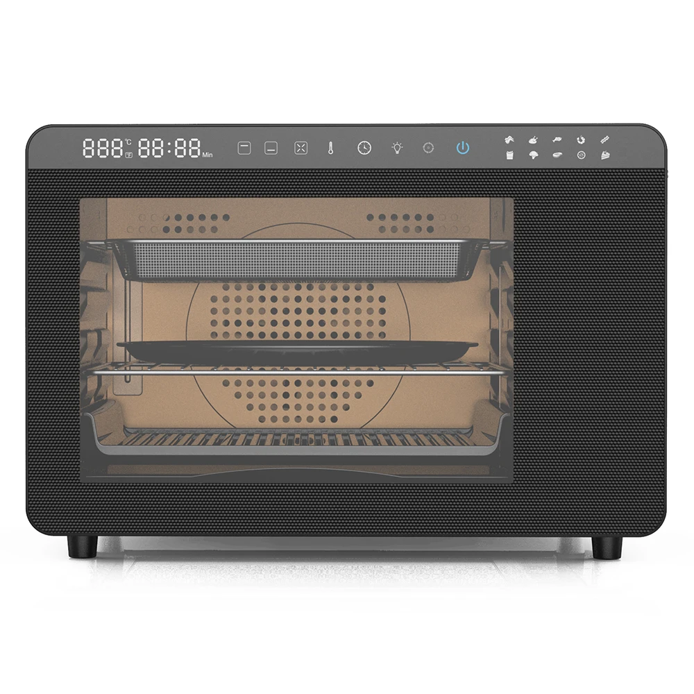 New Design 22L Digital Roast Chicken 9 Functions Visible Cooking Smart Air Fryer Oven