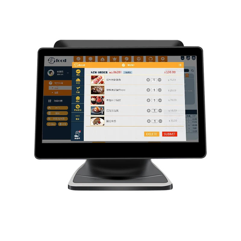 Hot Sale POS AIO Android Tablet Desktop 15.6 Inch 13.3 inch i3 i5 Win 10 Dual Touch Screen Computer Retail POS Systems