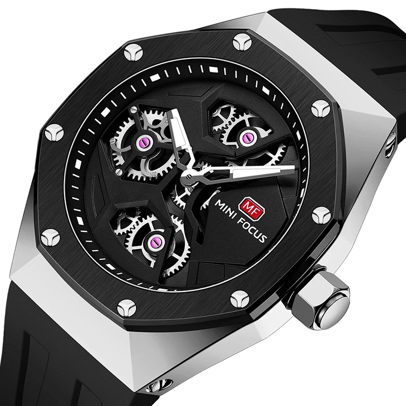 2022 famous brand watches luxury silicone wristwatch waterproof reloj mini focus japan quartz movement fashion men wrist watch