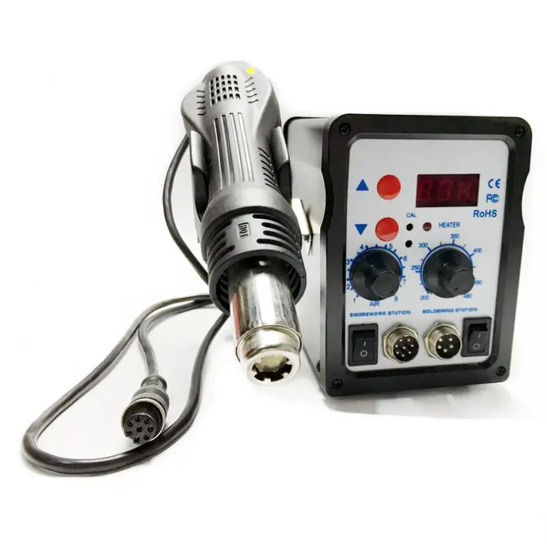 8586 700W Led Display Rework Solder Iron Digital 2 In 1 Hot Air Gun Welding Soldering Station For Mobile Phone Repair