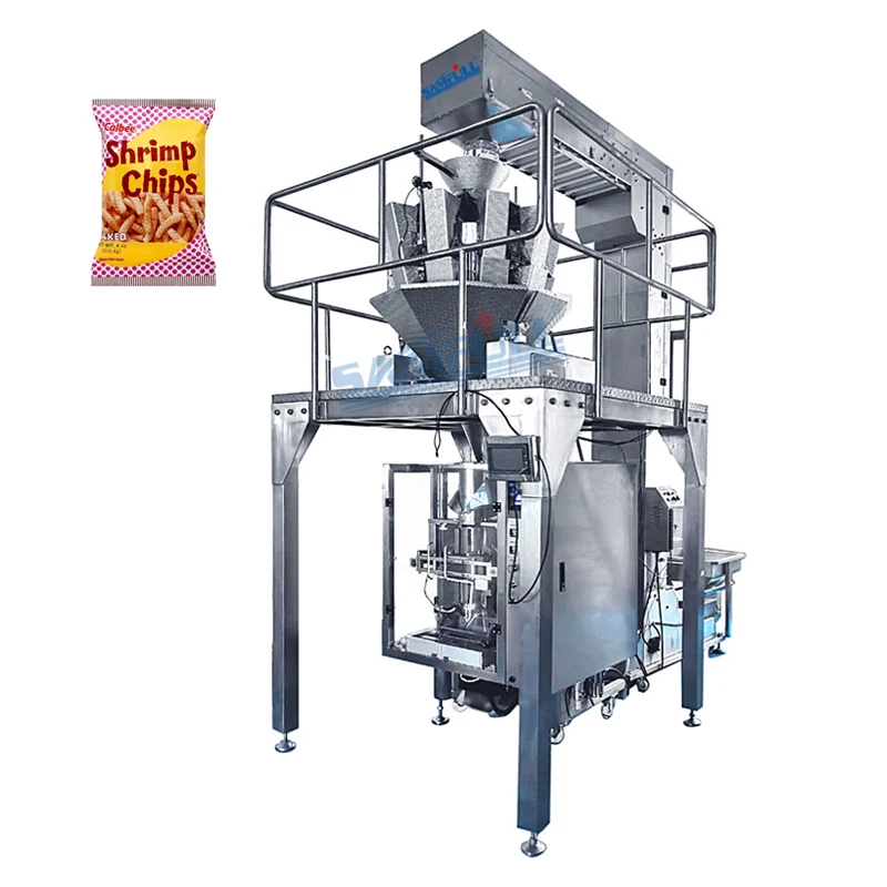 Automatic potato chips filling and packaging machine granule packing machine