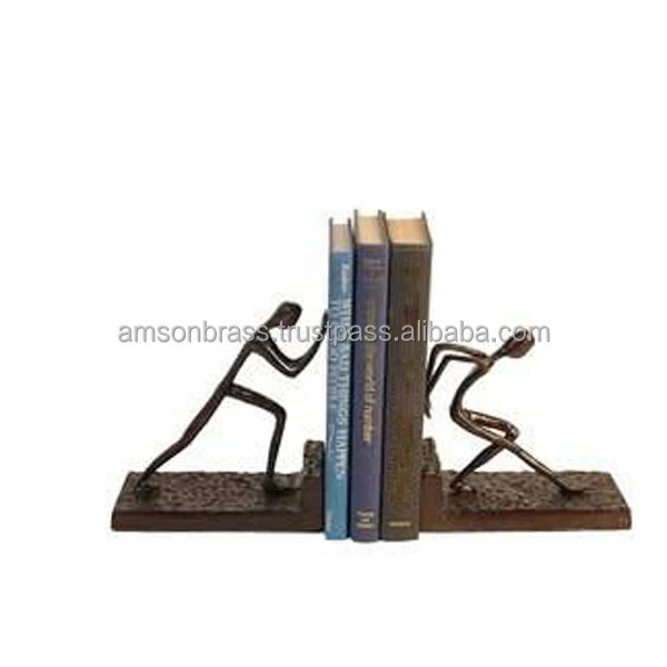 Человеческая Гимнастика Художественная Скульптура книжная стойка украшения для книг металлическая полка
