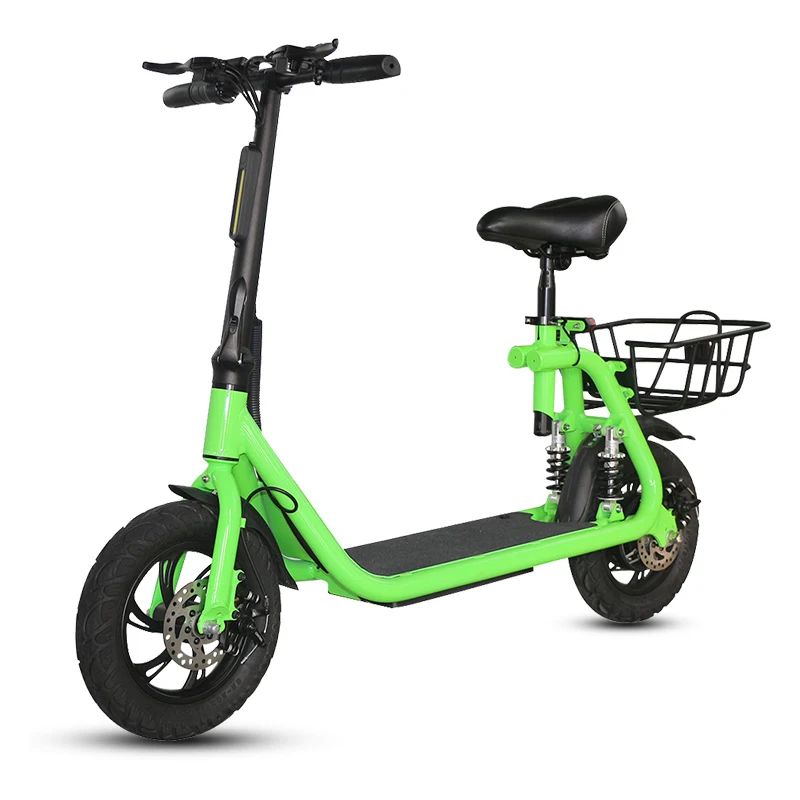 New Released Mobility Scooters Double Suspension 36V 350W  Motor with Seat ASKMY  AE1202 Fast Folding Electric Scooters Bicycle