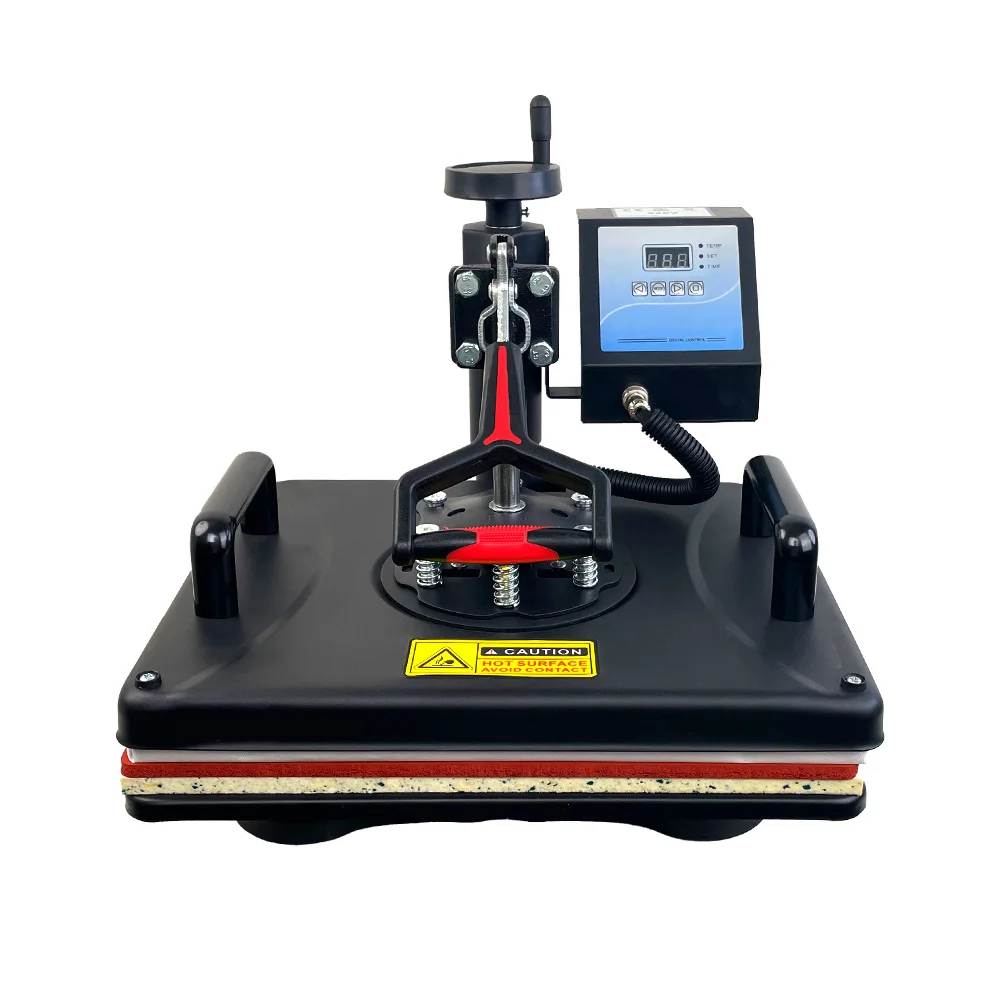 QUAFF Combo Heat Press Printer Machine Thermal Transfer Printer for Hat/mug/plate/t-shirts Printing Machine Double Display 9in1