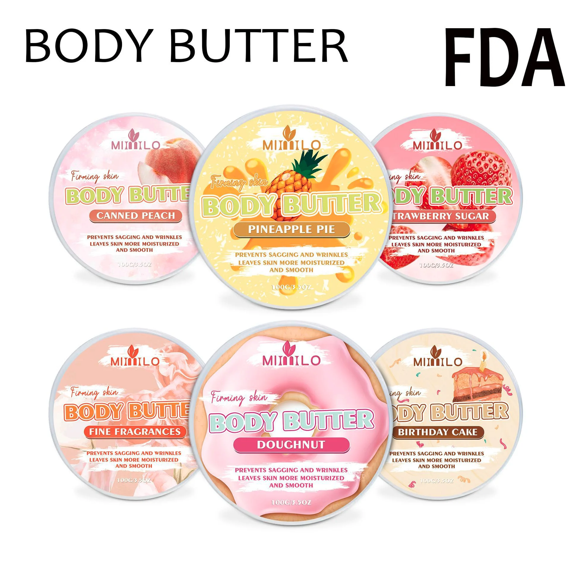 Body Butter Anti Aging Soft Glossy Tightens Skin Prevents Sagging Wrinkling Rich in Antioxidants Glows Gloss Body Glaze