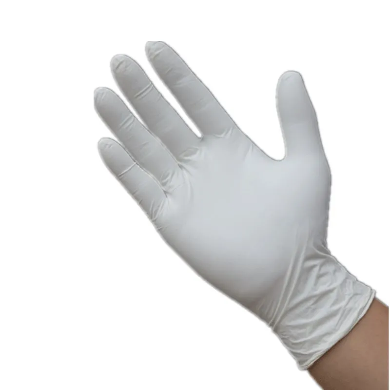 
Good quality white nitrile gloves disposable powder free nitrile gloves 