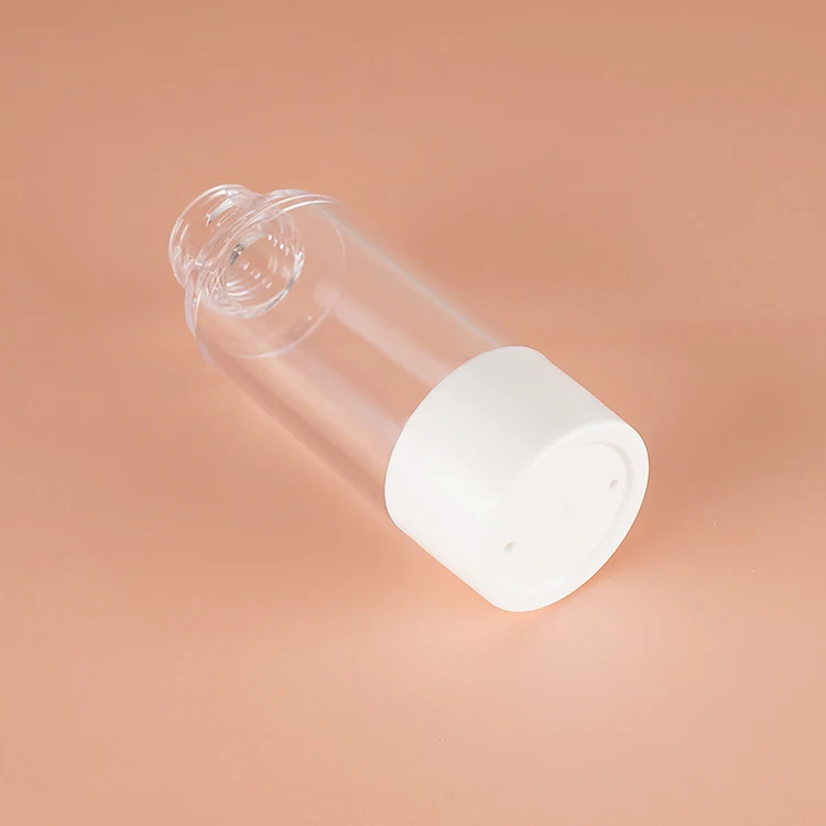 Wholesale Plastic Clear Cosmetic Acrylic Airless Pump Bottle 50 ml Bottle Custom Logo Airless Pump Cream Bottle