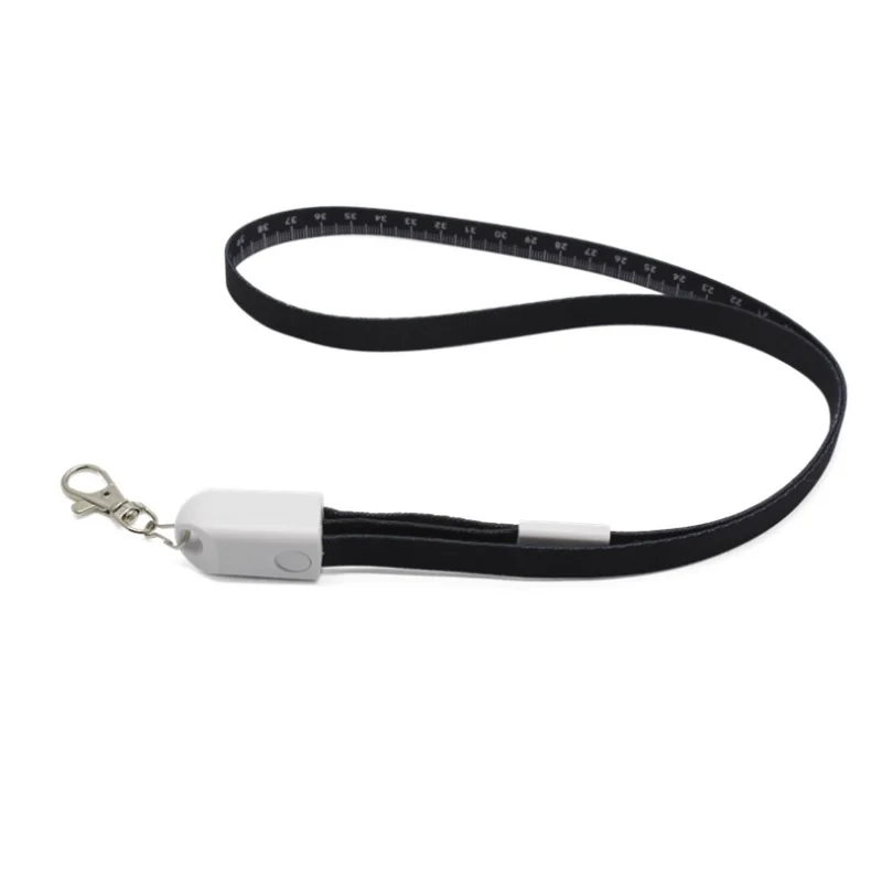 2-in-1 Custom Logo Usb Charging Cable Lanyard Brand Promotion Neck Strap ODM OEM  Manufacturer Usb Flash Drive Neck Strap