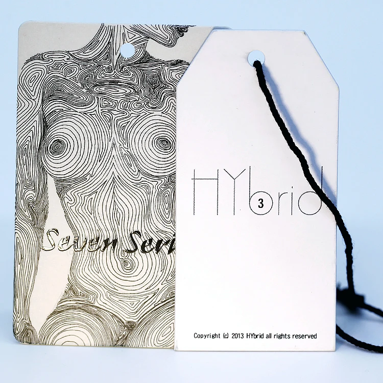 Custom Price Swing Tags Denim Jeans Hangtags Label Maker Fashion Design Jeans Hang Tag Special Design Kraft Paper Hangtag