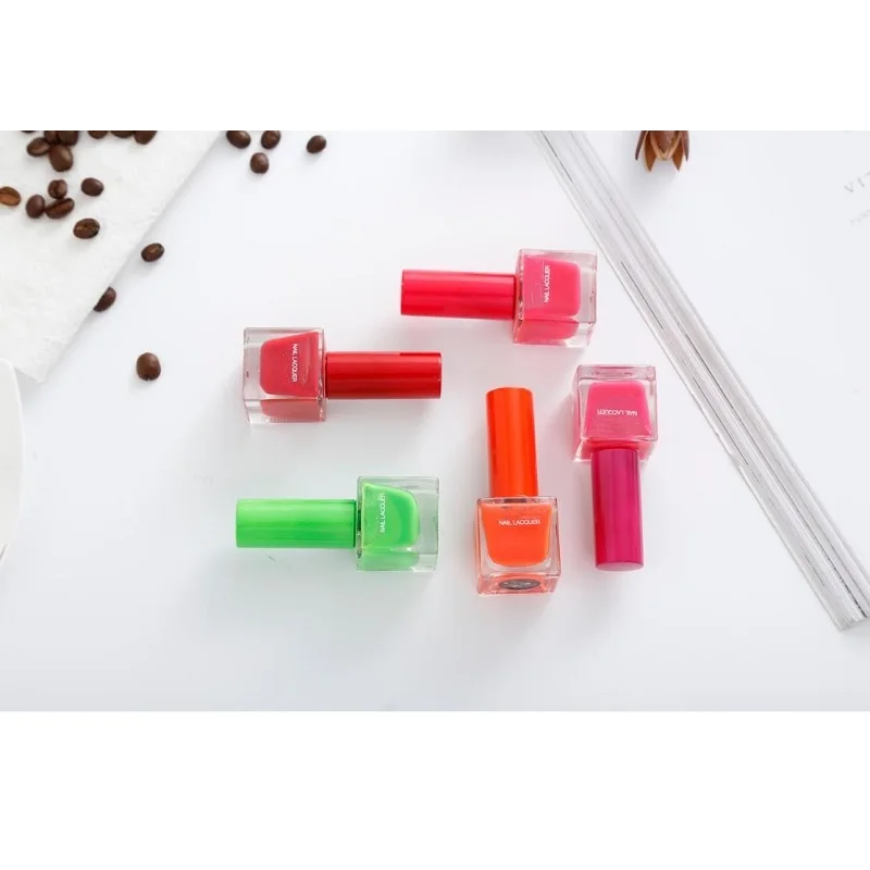 Лак для ногтей с индивидуальной этикеткой, популярные цвета, небольшой минимальный объем заказа 10 мл, маленькая Квадратная бутылка, лак для ногтей