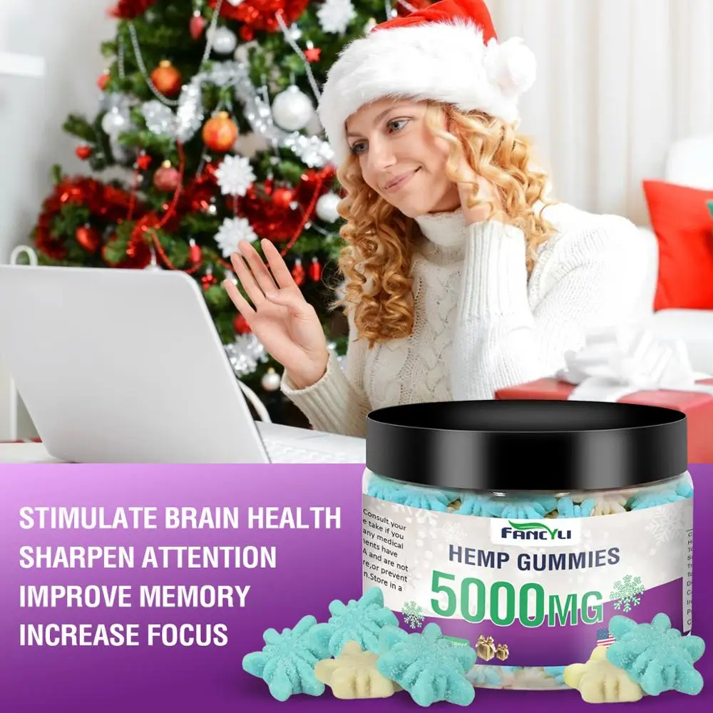 
Colourful yummy Christmas soft sweets sugar coated gummy Customized candy 