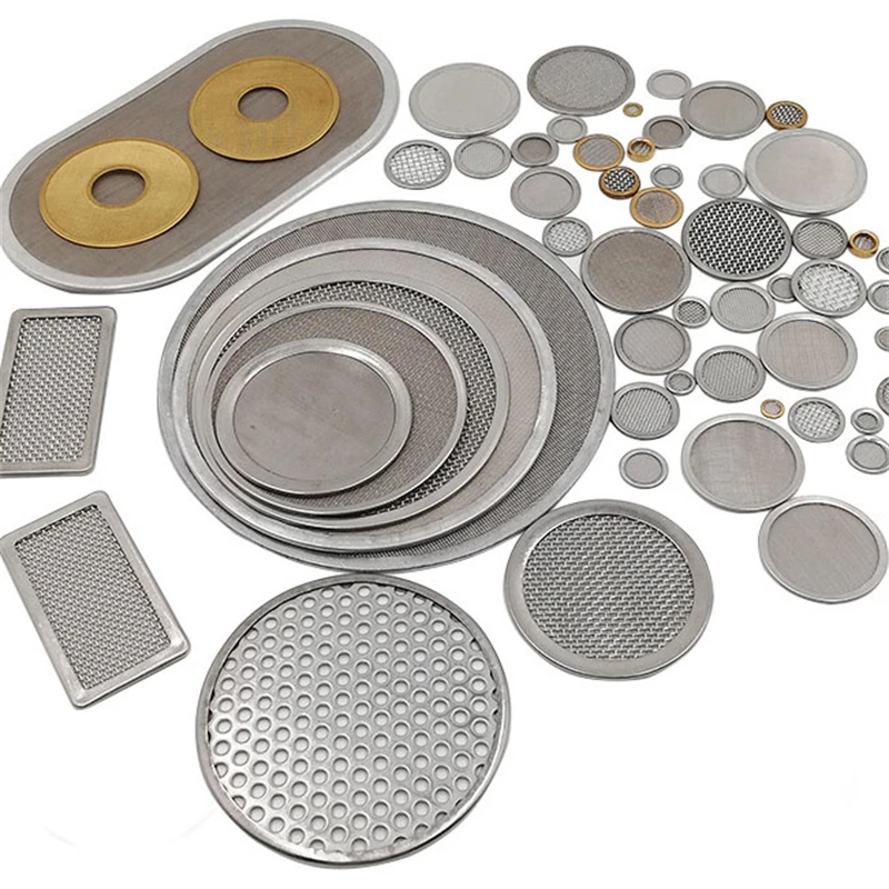 Aluminum Edge Rim 304 Stainless Steel Wire Filter Disc For Plastic Extruder Screen