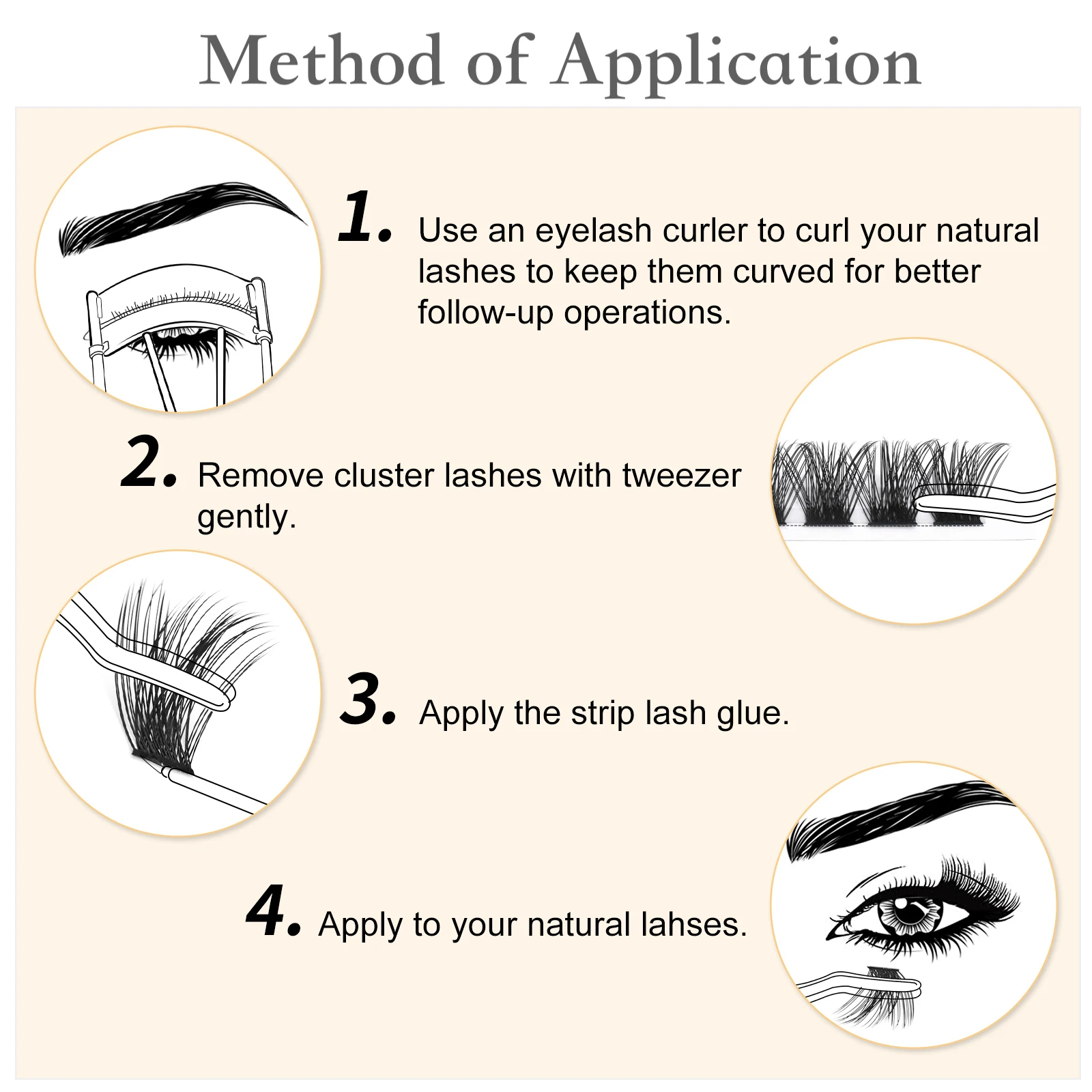 High Quality Lash Clusters DIY Lash Extension Kit Brush and Eyelash Cluster Kit Custom Packaging