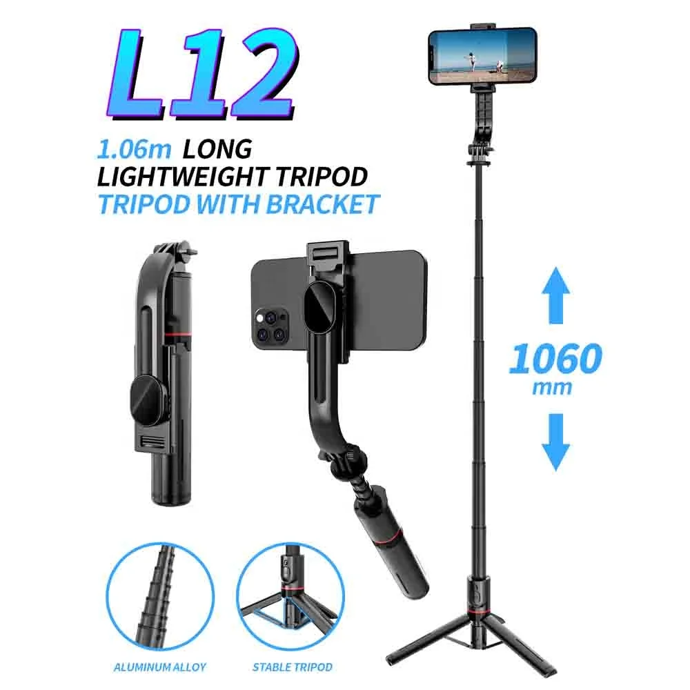 L12 Selfie Stick Handheld Monopod Tripod In 1 With Wireless Remote Controller For Insta 360 Sports Camera