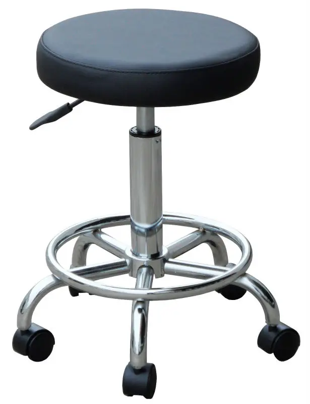 nice price soft 360 degree easy to move comfortable steel base barber shop salon stool