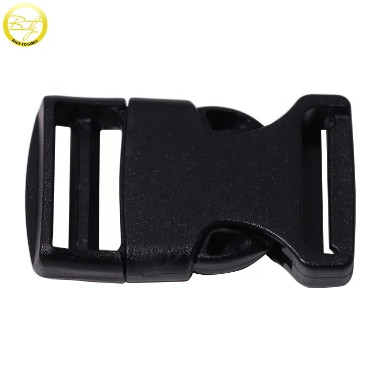 Custom matte black tactical cobra buckle handbags hardware metal seat buckle zinc alloy side release clips for backpack