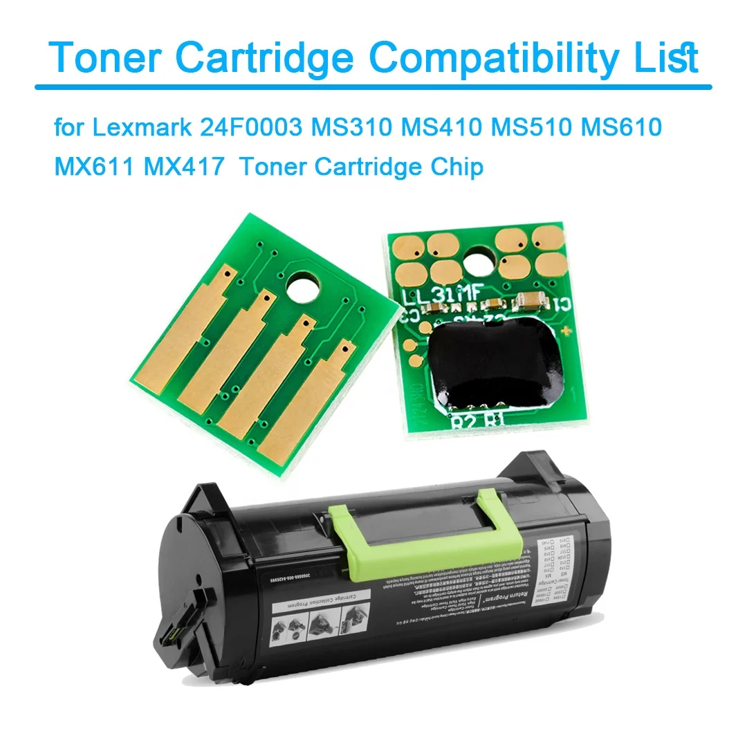 Микросхема для картриджа с тонером MS410 MS510 чип сброса 10K 50F0X0G Lexmark MX310 MX410 MX510 MX610 MX611