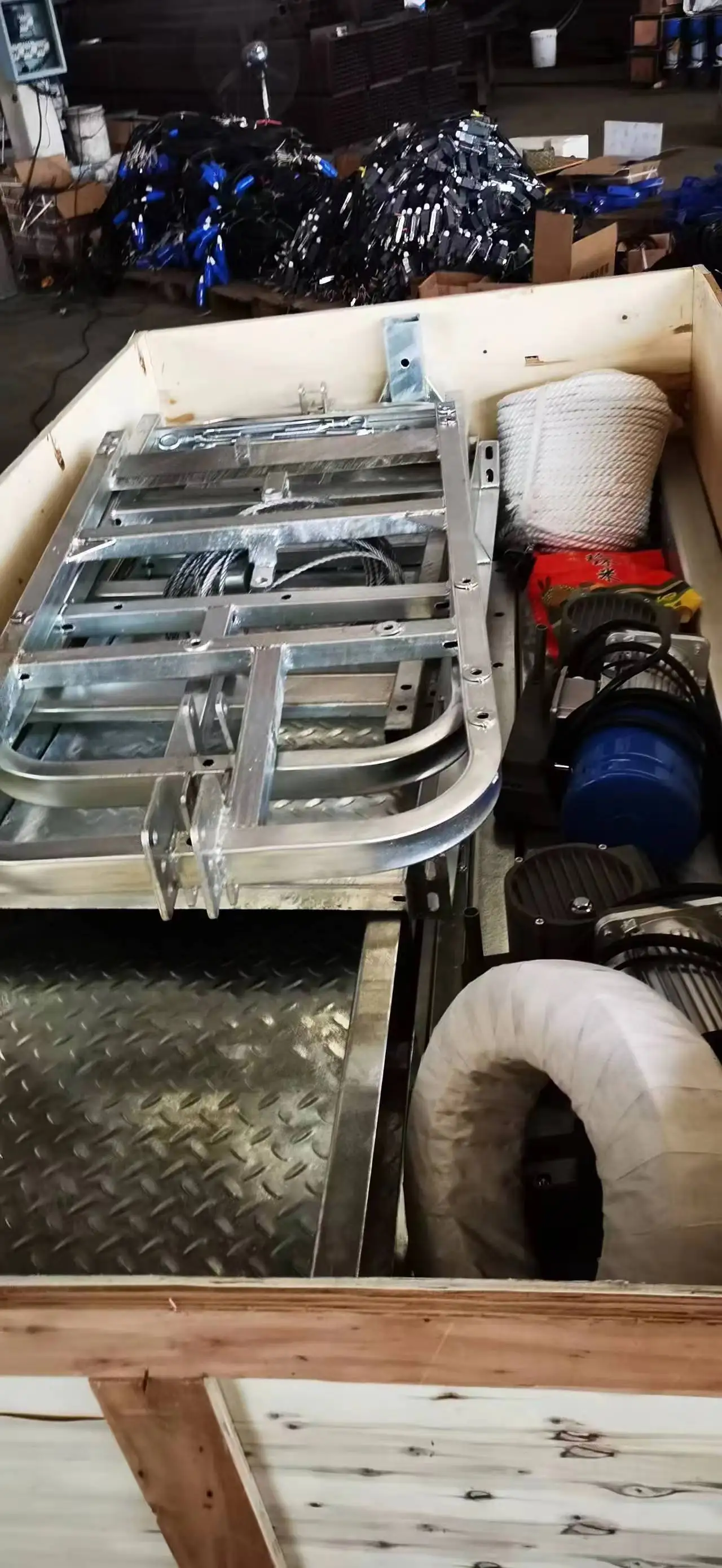 suspended working platform electric hanging basket construction work platform lift