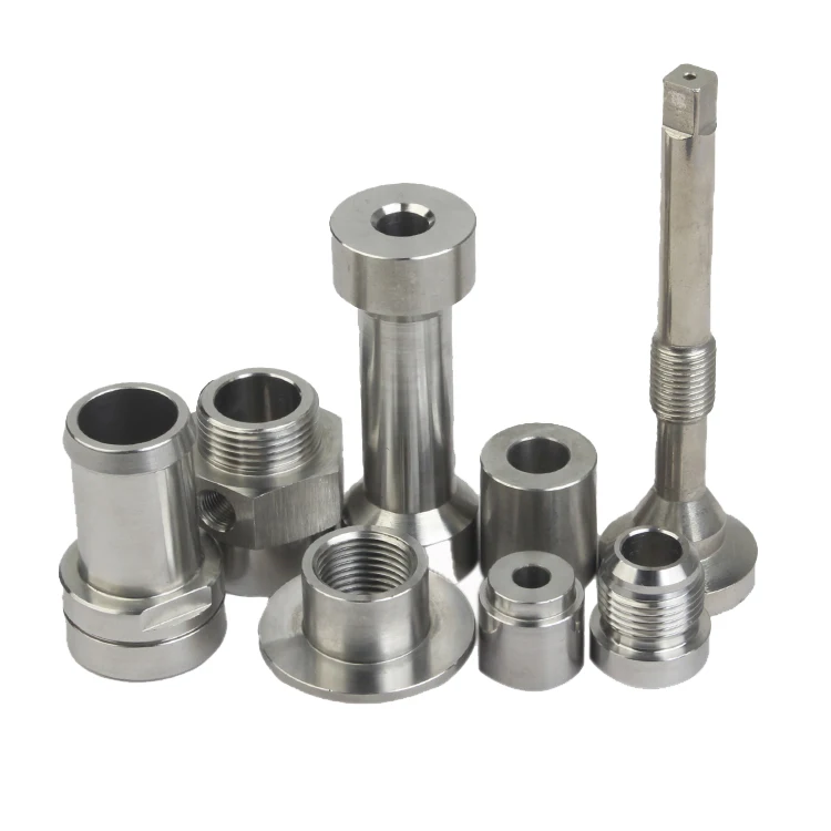 OEM Aluminum Stainless Steel Shaft Parts 3 4 5Axis CNC Lathe Turning Machining Aluminum Parts With Custom