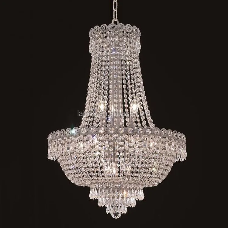 Оптовая продажа Золотая Империя винтажная хрустальная люстра огни