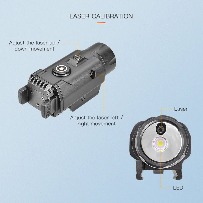 New 1500Lumens Tactical LED Flashlight Green Laser Mini Light lanterna Tactical Light Flashlight with Magnetic charging