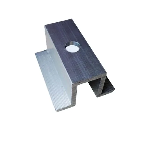 Photovoltaic Bracket Aluminum Alloy End clamps  pressing block  solar panel mounting bracket