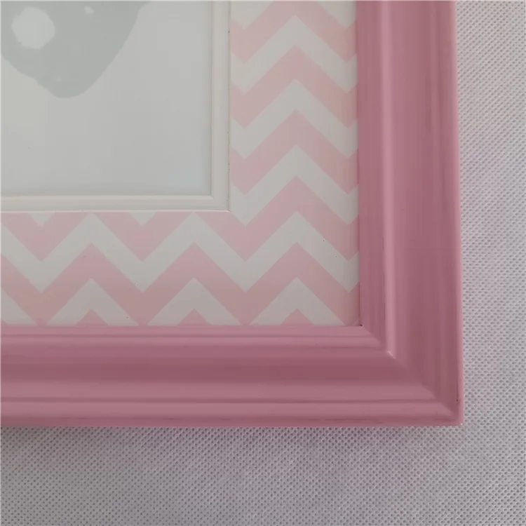 3 Open Rectangle Gallery Frames Newborn Handprints and Footprints Kit Solid Wood Baby Photos