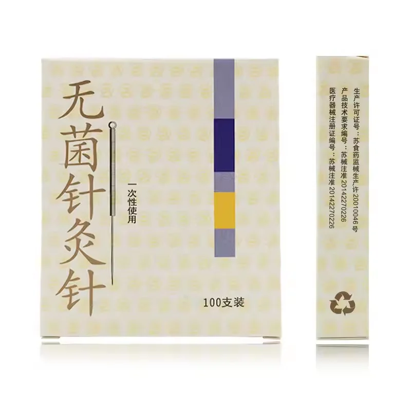 100pcs/box 0.35mm Factory Price Chinese Traditional Disposable Acupuncture Needle for Single Use Therapy Massage