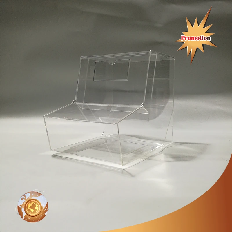 cheap in safety acrylic bulk candy bin with scoop candy box