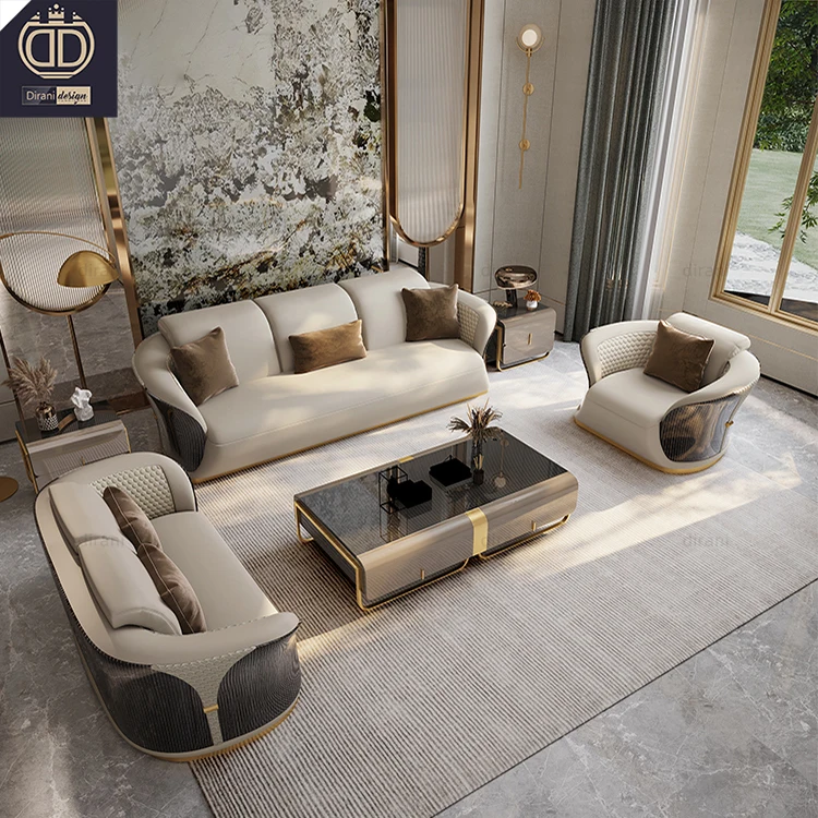 Modern Italian Luxury Sofa Set Furniture One Stop Solutions for Home House Hotel Villa Projects