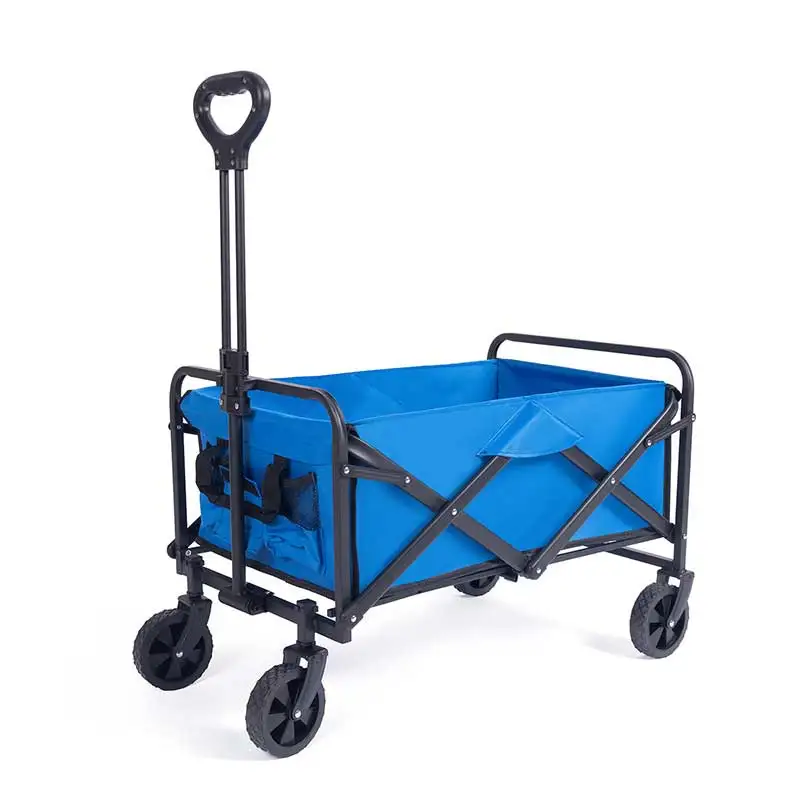 Feistel Heavy Duty Collapsible Folding Wagon Utility Outdoor Camping Garden Cart with Universal Wheels & Adjustable Handle